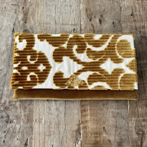 Bomsaï solapa terciopelo dorado damasco